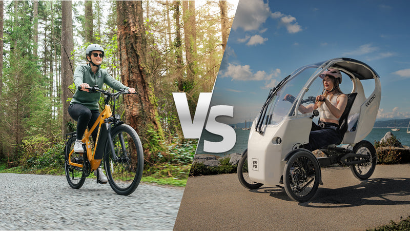 Safety comparison between enclosed electric trikes and open e-bikes